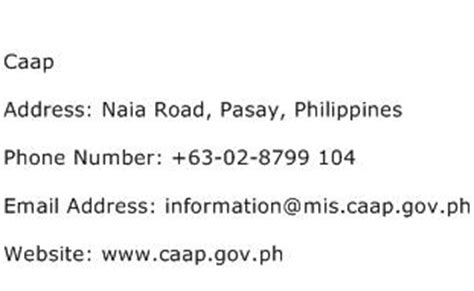 caap contact number